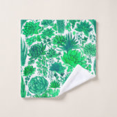 Jardin succulent (Gant de toilette)