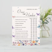 Jardin sur ou sous la douche nuptiale jeu Carte (Debout devant)