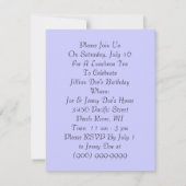 Jardin Tea Party Jolies Invitations Extérieures Li (Dos)