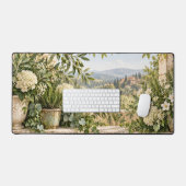 Jardin toscan avec fleurs blanches (Clavier et souris)