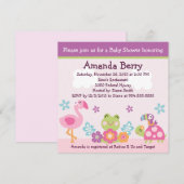 Jardin tropical / Animaux Baby shower Invitation (Devant / Derrière)