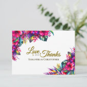 Jardin tropical Colorful Amour & Merci Mariage (Debout devant)