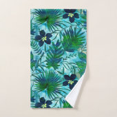 Jardin tropical hawaïen Teal de Nalani (Serviette à main)