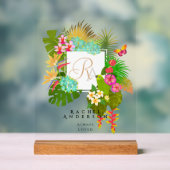 Jardin Tropical Monogramme Navy (Neutre)