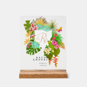 Jardin Tropical Monogramme Navy (Recto)