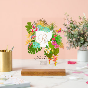 Jardin Tropical Monogramme Navy