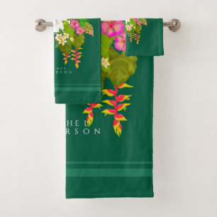 Jardin tropical Monogramme vert