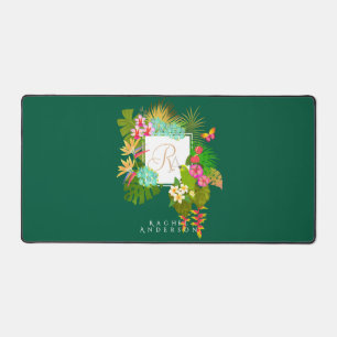 Jardin tropical Monogramme vert