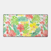 Jardin tropical, plumeria hibiscus et feuilles de  (Recto)