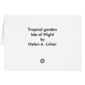Jardin tropical sous carte de verre (Dos Horizontal)