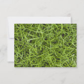 Jardin vert Grass mariage RSVP (Dos)