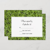 Jardin vert Grass mariage RSVP (Devant / Derrière)