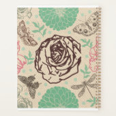 Jardin Vintage fleuri Rose personnalisé (Dos)