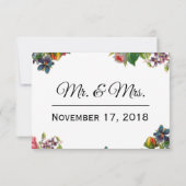 Jardin vintage (personnalisable) Merci (Dos)