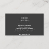 Jardin Whimsical en Carte de visite orange (Dos)