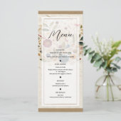 Jardin Whimsical Pressé Fleurs Menu Bohème (Debout devant)