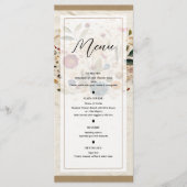 Jardin Whimsical Pressé Fleurs Menu Bohème (Devant)