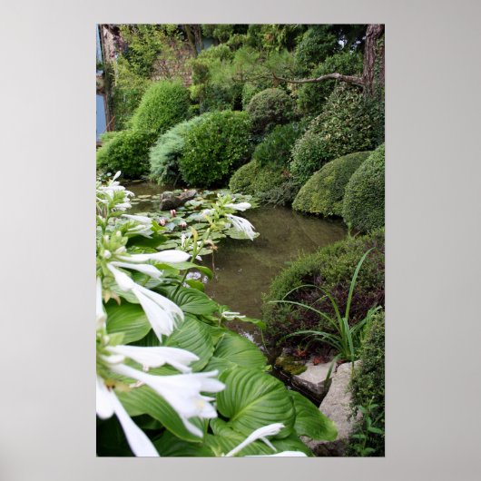 Jardin zen 1 avec bordure blanche Autres affiches (Devant)