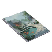 Jardin Zen Spa Koi Pond Pathway Carnet d'art (Côté Droit)