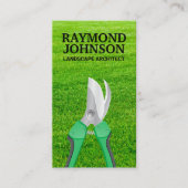 Jardinage | Carte de visite d'herbe coupée (Devant)