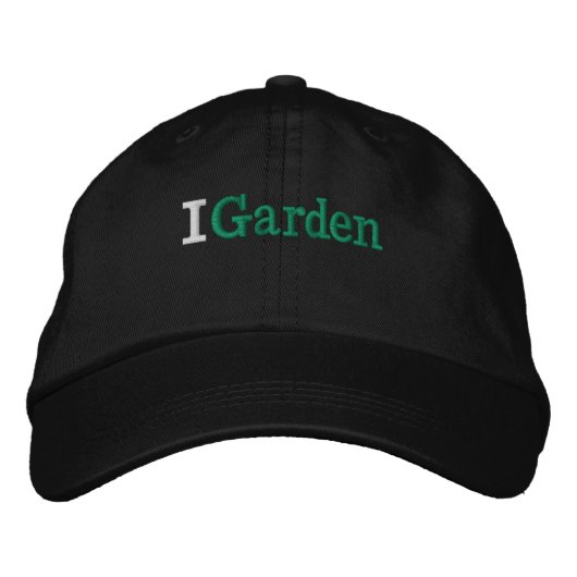 Jardinage Casquette de baseball brodé (Devant)