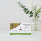 Jardinage de la pelouse Landscaper Logo Carte de v (Debout devant)