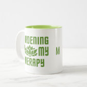 Jardinage de tasses monogrammes personnalisées (Devant gauche)