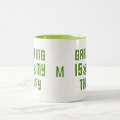 Jardinage de tasses monogrammes personnalisées (Centre)