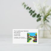 Jardinage et aménagement paysager Cartes de visite (Debout devant)
