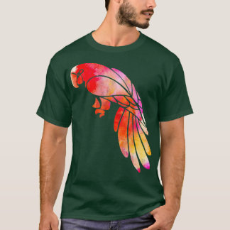 Jardine Parrot Waterverf Waterverf Schilderen T-shirt