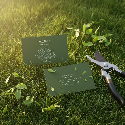 jardinier à domicile, carte de visite de chirurgie