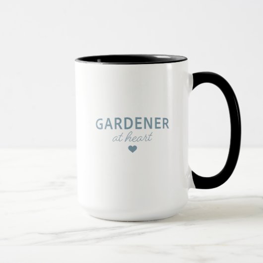 JARDINIER DE COEUR - Mug Noir (Droite)