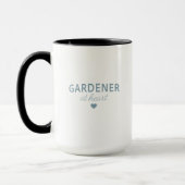 JARDINIER DE COEUR - Mug Noir (Gauche)