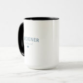 JARDINIER DE COEUR - Mug Noir (Devant gauche)