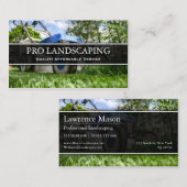 Jardinier de tondeuse de pelouse / Carte de visite (Devant / Derrière)