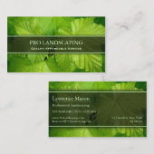 Jardinier / Feuille de paysage, Carte de visite ph (Devant / Derrière)