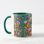 Jardiniers colorés Fleurs de Mug et Papillons (Gauche)