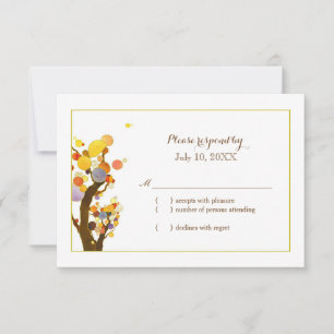 Jardins colorés Mariage Carte RSVP
