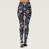 Jardins de bohémien de Dia De Los Muertos Leggings (Dos)