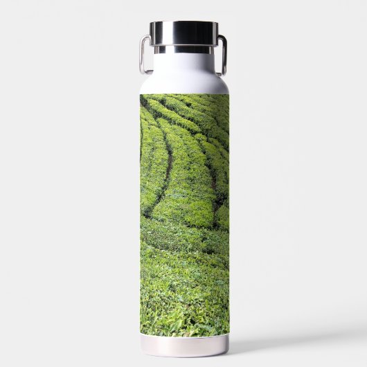 Jardins de thé de Munnar sur bouteille d'eau (Avant)