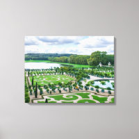 Jardins du château de Versailles vue toile imprimé