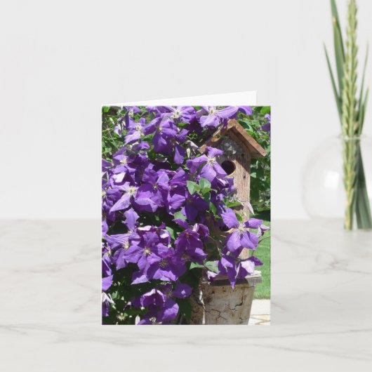 Jardins du Nouvel An Carte pour notes- Clematis & (Devant)