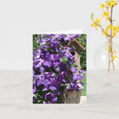 Jardins du Nouvel An Carte pour notes- Clematis & (Fleur jaune)