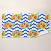 Jardins fleuris de tournesol (Serviette de bain)