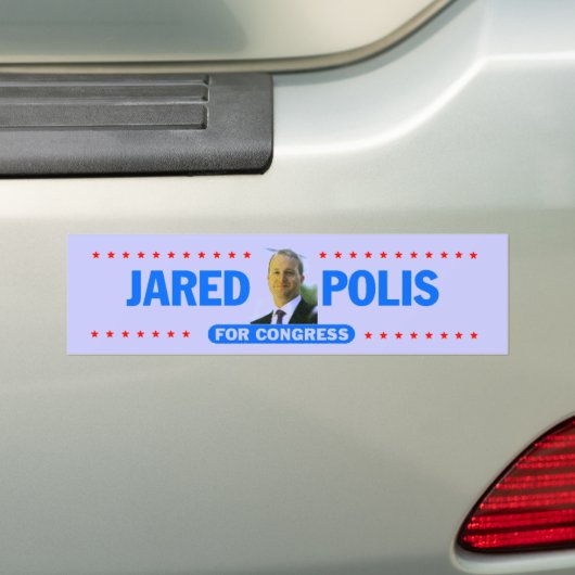 Jared Polis Bumpersticker (Op auto)