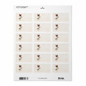jaren 1800 Scarlet Tanager Vogelzangvogels Etiket (Full Sheet)