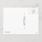 jaren 1920 Flapper Valentijn Briefkaart (Achterkant)