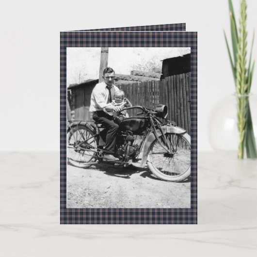  jaren 1920 motorfiets kaart (Voorkant)