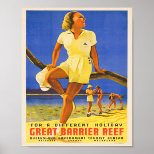  jaren 1930 Australië Reizen Poster