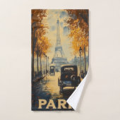  jaren 1930 Parijs Travel Poster Eiffeltoren Bad Handdoek (Handdoek)